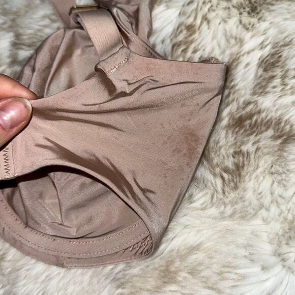 CUUP Underwire Tan Neutral Satin Feel Bra | Size 30G - Picture 4 of 8